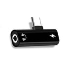 SPEEDEX 2 In 1 Type-C to 3.5mm Audio & Type-C Charging Port adapter-2 en 1 pour adaptateur d'appareil de type C (chargement + écoute / appel)