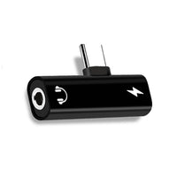 SPEEDEX 2 In 1 Type-C to 3.5mm Audio & Type-C Charging Port adapter-2 en 1 pour adaptateur d'appareil de type C (chargement + écoute / appel)