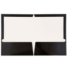 JAM PaperMD – Chemises de présentation à 2 pochettes plastifiées et lustrées, noir, 25/paquet-Capacité : 200 feuilles