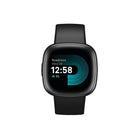 Google - Fitbit Versa 4 montre intelligent – Noir/Aluminium graphite-GPS intégré : voir le rythme et la distance en temps réel sans votre téléphone en utilisant le GPS intégré pendant les courses en plein air, les promenades, les randonnées et plus encore