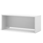 Bureau de luxe Pro-Linea, blanc-Construction de calibre commercial durable de 1,5 po avec surfaces de travail au fini en mélamine résistant aux égratignures, aux taches et à l'usure.