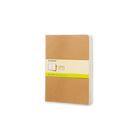 Moleskine – Cahier journal, très grand, uni, brun kraft, SC, Paquet de 3-Couverture en carton épais souple, brun kraft