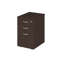 Bush Business Furniture – Caisson mobile à 3 tiroirs de 16 po larg. Easy Office, fini cerisier moka (EOF116MR-03)-Stratifié thermofusionné sur du bois d’ingénierie