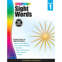 Livre numérique : Spectrum - Spectrum Sight Words, 704615-EB, 1re année-Vous recevrez deux courriels : le premier confirmant la totalité de votre commande et le second comportant un lien de téléchargement. Vous pourrez utiliser le lien de téléchargement immédiatement ou plus tard, comme vous le voulez.