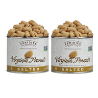 Feridies – Arachides Virginia salées prêtes à manger (paquet de 2)-Les arachides Virginia de Feridies sont cuites dans l’huile d’arachide pure et elles sont légèrement salées afin de conserver leur saveur distincte et leurs qualités saines.