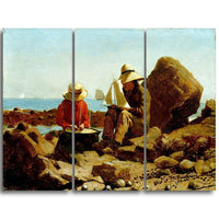 Designart – Toile imprimée, Les constructeurs de bateaux, Winslow Homer (PT5018-3P)-Impression