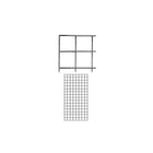 Wamaco - Panneau grillagé de 2 pi x 5 pi, noir, paquet de 2-Solution idéale pour vitrine de commerçant, foire commerciale et présentoir multiusages