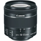 Canon - Objectif EF-S18-55/F4-5.6 STM-Objectif zoom standard de taille compacte avec une qualité d'image élevée