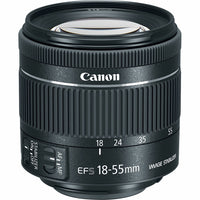 Canon - Objectif EF-S18-55/F4-5.6 STM-Objectif zoom standard de taille compacte avec une qualité d'image élevée