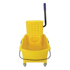 Johnny Vac – Ensemble seau et tordeur à pression latérale, BU24YE, 5,2 gal (26 l)-Couleur : jaune