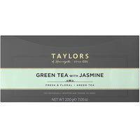 Thé vert Taylors of Harrogate au jasmin, 100 sachets (250g)-Thé vert Taylors of Harrogate au jasmin est léger et délicat avec des arômes floraux, mieux servis avec du citron.