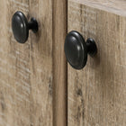 South Shore - Morgan Armoire de rangement 4 portes Chêne vieilli-Vous devez assembler le meuble et les outils ne sont pas compris dans la boite.