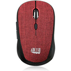 Adesso - iMouse S80R sans Fil Tissu de la Mini-Souris Optique - Rouge-Capteur Optique