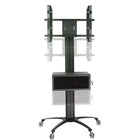 TygerClaw – Support mobile pour téléviseur de 30 à 60 po, 39,4 x 22,7 x 70,9 po, argenté-Chariot mobile pour écran ACL avec une rotation de 360 degrés