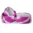 CTG - Paniers de rangement ovales Ombre, ensemble de 3, rose-Grand : 17 long. x 7,5 haut. x 11,5 lar. (po) / Moyen : 15 long. x 6,75 haut. x 10,75 lar. (po) / Petit : 12,5 long. x 5,75 haut. x 9 lar. (po)