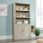 Sauder Miscellaneous Storage Bibliothèque avec portes - 5 tablettes - 69.76" H - Finition Chalked Chestnut (426310)-69.76"H x 35.28"W x 13.23"D