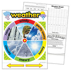 TREND Enterprises, Inc. Tableau d'apprentissage météo, 17" x 22"-Utilisez en classe des activités pour collecter des données et cartographier la météo, discuter des saisons, parler des changements.