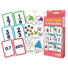 Junior Learning - Cartes éclair de fractions pour les élèves de 2e à 6e année (JRL212)-Mathématiques, cartes éclair de fractions : fractions géométriques, fractions visuelles et problèmes écrits