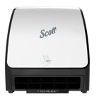 Scott - Distributrice automatique d’essuie-mains Slimroll - pour essuie-mains Scott Slimroll avec mandrin orange - 11,8 po x 12,35 po x 7,25 po - Blanche-Blanche