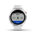 Garmin - Montre intelligente Approach S42 - Argent poli avec bracelet blanc-Allez la distance quand vous connaissez la distance. Green View vous permet de positionner manuellement la broche.
