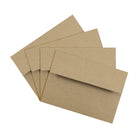JAM Paper Enveloppes carrées rec. à 100 % de sacs papier kraft avec ferm. gom., 3 5/8 x 5 1/8 po, brun, 1000/paquet-Ouverture : latérale