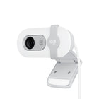 Logitech - Brio 100 Webcam Full HD - Blanc cassé-RightLight augmente la luminosité jusqu'à 50 pourcent, réduisant ainsi les ombres