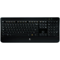 Logitech - Clavier Wireless Illuminated Keyboard K800 - anglais-Vous pouvez taper facilement, même dans l'obscurité, grâce aux touches rétroéclairées gravées au laser qui offrent un éclairage précis pouvant être adapté à vos besoins. Seuls les caractères sont éclairés