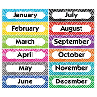 Enseignant a créé des ressources Headliner mensuel de 5 "x 18", chevrons et points, paquet de 36-Parfait pour faire un calendrier de classe