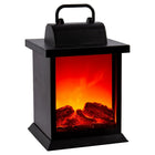 CTG – Lanterne à flamme DEL, avec poignée, noir-Mesure: la lanterne mesure 13,3cm L x 14,6cm l x 25,4cm H (5,25" L x 5,74" L x 10" H), ne prendra pas beaucoup de place et ajoutera une atmosphère chaleureuse à l'environnement