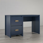 Little Seeds - Bureau pour enfants à piédestal simple Monarch Hill Haven  - 120,6cm L x 71cm H x 47,4cm P - Bleu marine-Chargeur sans fil pour appareils compatibles Qi