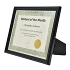 First Base – Cadre pour certificat de reconnaissance, 8 1/2 po x 11 po, noir lustré-Application/usage: Photo, certificat