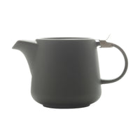 Maxwell & Williams - Théière au charbon teintée - 600 mL-La théière est en porcelaine avec un couvercle en acier inoxydable et un infuseur en acier inoxydable.