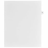 Mark Maker – Onglets séparateurs juridiques blancs, 1/15 onglets, format lettre, sans trous, numéro 49, 25/paquet-Onglets séparateurs blancs, 1/15 onglets