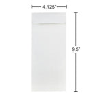 JAM Paper –  Enveloppes d'affaires n° 10 Strathmore blanches, 4,13 x 9,5 po, paq./500 (191249H)-Poids du papier : 28 lb