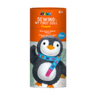 Avenir - Couture ma première poupée - Pingouin-Incluse une aiguille en plastique sûre pour l'enfilage, des trous de couture pré-perforés, des pièces en feutre et du rembourrage