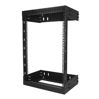 StarTech Bâti serveur mural 15U, 12 po x 20 po (RK15WALLOA)-Accueillez des appareils plus larges grâce au cadre réglable

