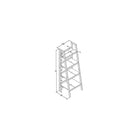 Dorel – Offre groupée de bibliothèque Ladder, ensemble de 2, noir-4 étagères offrent amplement d'espace de rangement pour livres, reliures, fournitures de bureau et articles personnels
