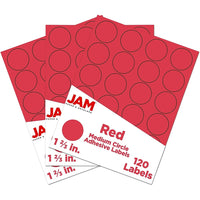 JAM Paper Sceaux autocollants ronds, 1 1/2 po, 360/paquet-Taille : 1,66 po