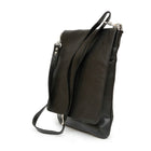 Ashlin® Sac de messager à rabat supérieur avec support pour dispositif multimédia Evan, noir-Construction à rabat supérieur