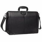 Mancini - Porte-documents plaideur luxueux pour portable 17.3po Milan - 18" x 6.5" x 12.25" - Noir-Organisateur à l’intérieur avec poche RFID