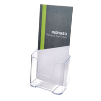 Deflecto DocuHolder Présentoir à documentation - 1 compartiment - transparent - format dépliant (77501)-Présente une variété de documents à la fois et économise un espace précieux sur le comptoir