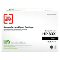 TRU RED - Cartouche de toner CF283X HP 83X remise à neuf - rendement élevé - noir-Rendement allant jusquâ€™à 2 200 pages par cartouche à haut rendement