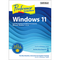 Individual Software Le professeur enseigne Windows 11 avec l’évaluation-Dans le cours de formation, vous effectuerez des simulations interactives dans un environnement réaliste du logiciel Windows 11.