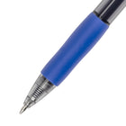 Staples - Aura Stylos à encre gel pointe rétractable – 0,7 mm – bleu – paquet de 4-Prise caoutchoutée pour plus de confort