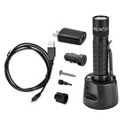 Maglite – Lampe de poche rechargeable Mag-Tac-Construction en aluminium anodisé résistant à vie