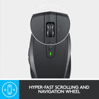Logitech - Souris sans fil MX Anywhere 2S-Parcourez rapidement et facilement les longs documents ou les pages Web. Appuyez sur la roulette et passez au mode par paliers pour une navigation précise.