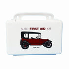Shield – Trousse de premiers soins, 10 articles de premiers soins, motif de voiture ancienne, boîtier plastique-Remplie d’articles de premiers soins, cette trousse peut être placée dans tout type de bateau