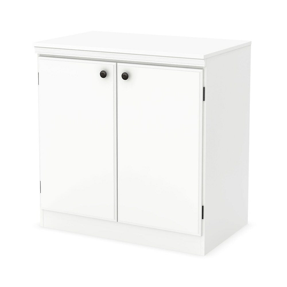 South Shore - Petite armoire de rangement à 2 portes, collection Morgan,  blanc pur (7260722)
