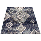 eCarpetGallery Tapis Morocco Mosaique Blue 8'0" x 10'0"-Tissé A La Machine