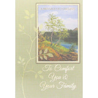 Rosedale - Cartes de vœux de sympathie To You & Family, anglais, 5 1/2 po x 8 po, paq./12 cartes et enveloppes (17574)-Imprimé sur du papier cartonné non couché de qualité supérieure